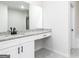 Bathroom with granite countertop vanity and black fixtures at 3452 Arabian Farm Ln, Dacula, GA 30019