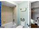 Clean bathroom with shower/tub and nautical decor at 2270 Emerald Drive, Jonesboro, GA 30236