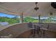 Round balcony with seating area offering scenic views at 460 Dixie Rd, Covington, GA 30014
