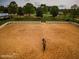 Aerial view of the property showing the riding arena at 460 Dixie Rd, Covington, GA 30014