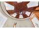 Unique bathroom with a skylight and circular wooden ceiling at 460 Dixie Rd, Covington, GA 30014