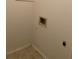 Small laundry area with hookups for washer and dryer at 3806 London Dr, Decatur, GA 30032
