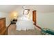 Cozy bedroom with skylight, carpet, and a double bed at 2398 Maddox Rd, Buford, GA 30519