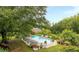 Inviting swimming pool surrounded by lush landscaping at 2398 Maddox Rd, Buford, GA 30519