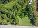 Aerial view of a vacant lot bordered by trees and a road at 2990 Stone Hogan Conn Sw, Atlanta, GA 30331