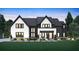 Modern farmhouse exterior, dark and light colors at 2030 Fontainbleau Dr, Conyers, GA 30094