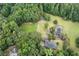 Aerial view of property showcasing house and grounds at 1827 Lost Mountain Rd, Powder Springs, GA 30127