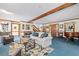 Spacious living room with hardwood floors and a view to the kitchen at 1827 Lost Mountain Rd, Powder Springs, GA 30127