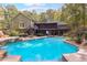 Stunning pool view of the home's backyard oasis at 1199 Old Lathemtown Rd, Canton, GA 30115