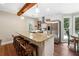 Kitchen with granite countertops and an island with seating at 1199 Old Lathemtown Rd, Canton, GA 30115