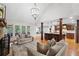 Open concept living space with a view into the kitchen area at 1199 Old Lathemtown Rd, Canton, GA 30115