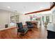 Open concept kitchen with island and Gathering room at 1199 Old Lathemtown Rd, Canton, GA 30115