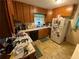 Bright kitchen with wood cabinets and an eat-in area at 456 Big John Se Trl, Marietta, GA 30067