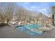 Relaxing pool area with seating and lush landscaping at 4571 Columns Se Dr, Marietta, GA 30067