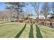 Quaint gazebo overlooking a serene pond at 4571 Columns Se Dr, Marietta, GA 30067