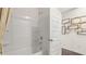 Clean bathroom with shower/tub, and neutral color palette at 600 Silver Moon Dr # 08, Loganville, GA 30052