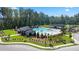 Community pool with cabanas and water features at 600 Silver Moon Dr # 08, Loganville, GA 30052