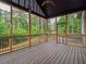 Large screened porch overlooking wooded area at 987 Kora Sw Dr, Marietta, GA 30064