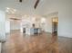 Open concept kitchen with island and white cabinets at 987 Kora Sw Dr, Marietta, GA 30064