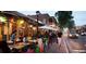 Evening view of town square with restaurants at 330 Cavin Dr, Roswell, GA 30076