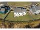 Aerial view of a house with a backyard and surrounding neighborhood at 428 10Th St, Auburn, GA 30011
