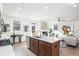 Open concept kitchen with island and stainless steel appliances at 428 10Th St, Auburn, GA 30011
