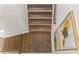 View of modern staircase from above, showcasing dark wood at 428 10Th St, Auburn, GA 30011