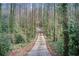Long driveway leading through a wooded and private setting at 2929 Glad Dale Se Dr, Conyers, GA 30094