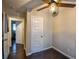Bedroom with hardwood floors and access to other rooms at 340 Sir Richard Ct, Jonesboro, GA 30236