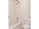 Clean bathroom with shower/tub combo and toilet at 6674 Eastbriar Dr, Lithonia, GA 30058