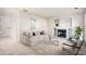 Living room with fireplace, built-in shelving, and neutral decor at 6674 Eastbriar Dr, Lithonia, GA 30058
