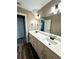 Double vanity bathroom with modern finishes and flooring at 22 Stratford Way, Kingston, GA 30145