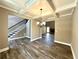 Open dining room with tray ceiling and hardwood floors at 22 Stratford Way, Kingston, GA 30145