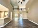 Open concept great room with high ceilings and loft overlooking at 22 Stratford Way, Kingston, GA 30145