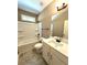 Bathroom with white vanity, tub shower, and tile floor at 22 Stratford Way, Kingston, GA 30145