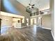 Two-story great room with a loft and hardwood floors at 22 Stratford Way, Kingston, GA 30145