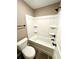 Bathroom with a tub, shower, and updated fixtures at 22 Stratford Way, Kingston, GA 30145