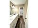 Double vanity bathroom with a shower/tub combo at 22 Stratford Way, Kingston, GA 30145