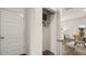 Convenient coat closet with wire shelving and hanging rod at 664 Edgar St, Hampton, GA 30228