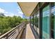 Private balcony with city and treetop views at 750 Park Ne Ave # 6S, Atlanta, GA 30326