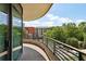 Spacious balcony overlooking the city skyline at 750 Park Ne Ave # 6S, Atlanta, GA 30326