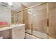 Bathroom featuring a vanity, toilet, and shower/tub combo at 750 Park Ne Ave # 6S, Atlanta, GA 30326