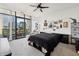 Spacious bedroom with large windows and balcony access at 750 Park Ne Ave # 6S, Atlanta, GA 30326