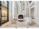 Luxurious lobby with fireplace and comfortable seating at 750 Park Ne Ave # 6S, Atlanta, GA 30326