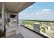 Balcony with outdoor furniture and fireplace overlooking the city at 3344 Peachtree Ne Rd # 3902, Atlanta, GA 30326