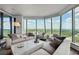 Spacious living room with city views and modern furniture at 3344 Peachtree Ne Rd # 3902, Atlanta, GA 30326
