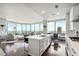 Open concept kitchen with island and city views at 3344 Peachtree Ne Rd # 3902, Atlanta, GA 30326