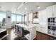 Modern white kitchen with stainless steel appliances and city view at 3344 Peachtree Ne Rd # 3902, Atlanta, GA 30326