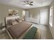 Virtually staged main bedroom with ensuite bathroom at 3316 Merlot Pass, Lawrenceville, GA 30044
