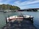 Boat docked at a marina with a beautiful lake view at 7 Yachting Way, Acworth, GA 30102